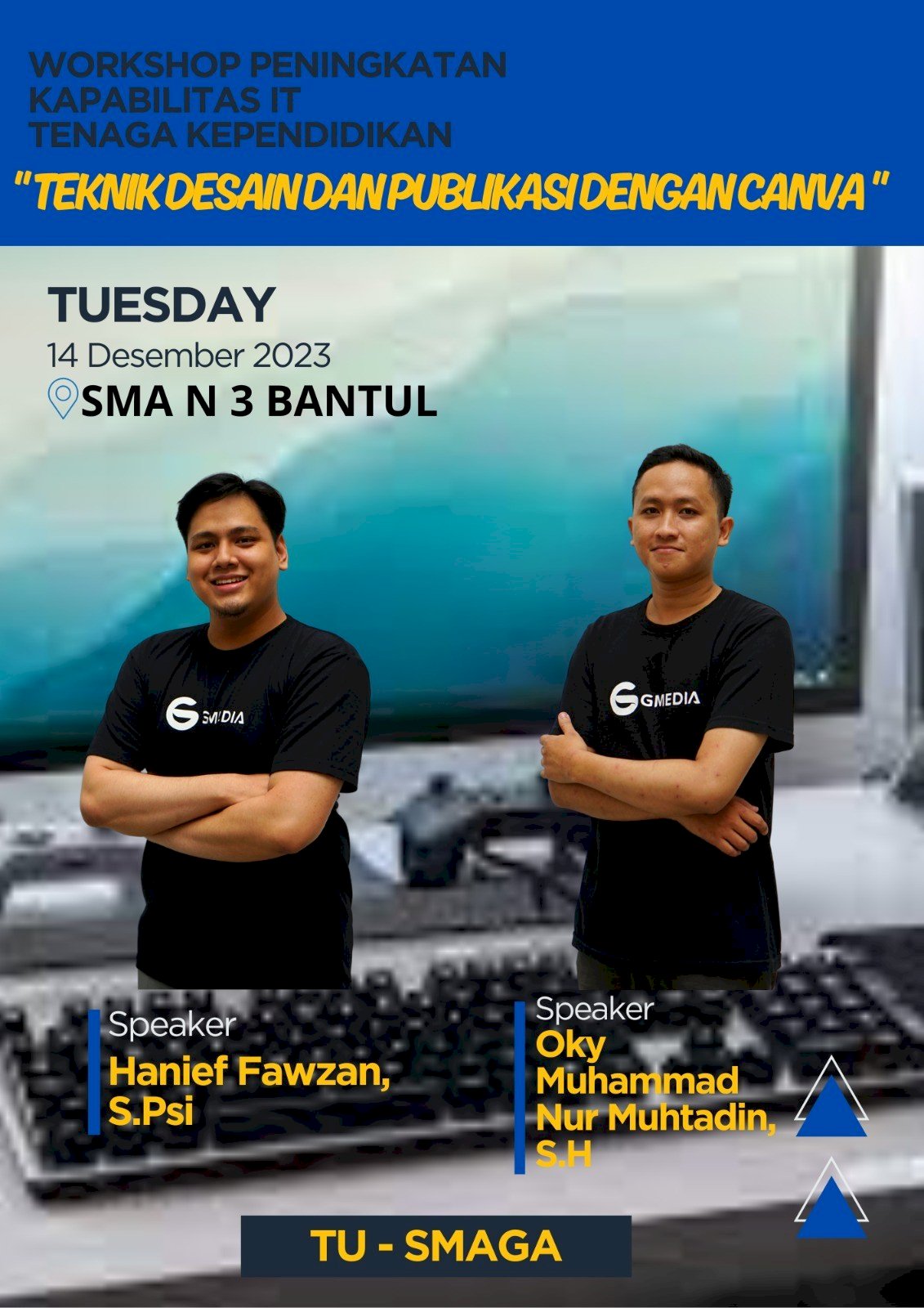 Worshop peningkatan kapabilitas IT Tendi SMA N 3 BANTUL 