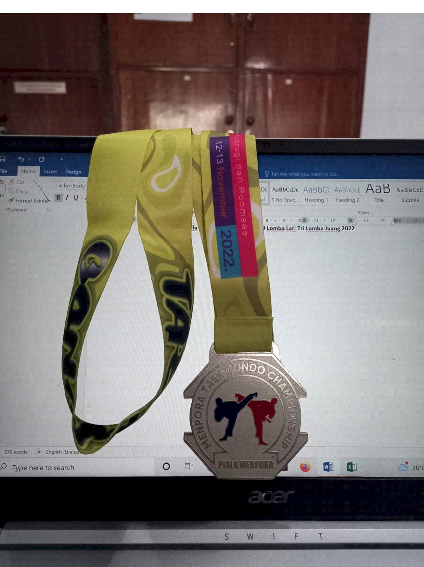 Juara 2 (Perak), Menpora Taekwondo Championship 2022